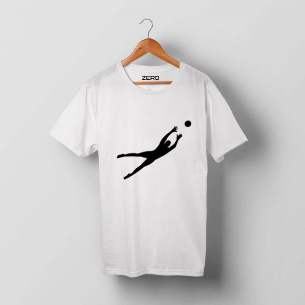 T-shirt z nadrukiem bramkarza