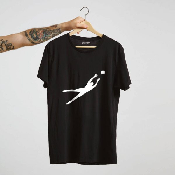 T-shirt z nadrukiem bramkarza