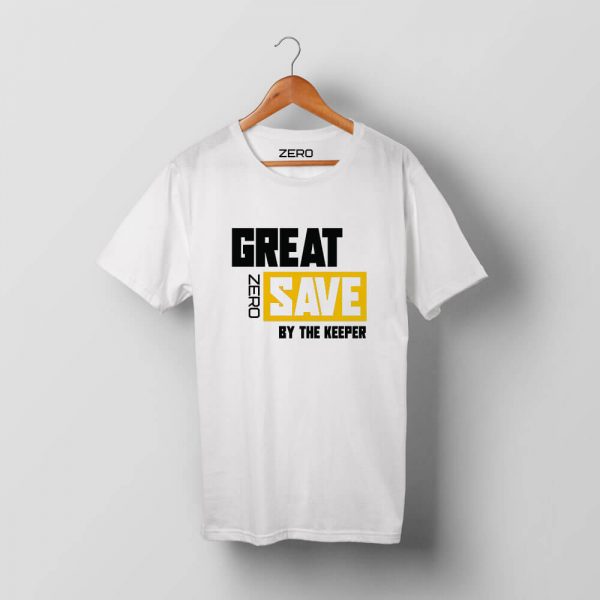T-shirt z nadrukiem GREAT SAVE
