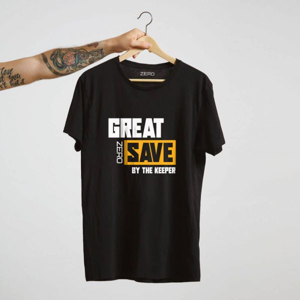 T-shirt z nadrukiem GREAT SAVE