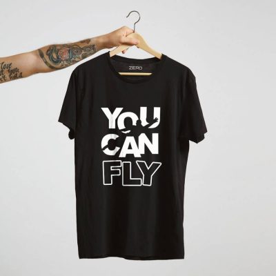 T-shirt bramkarski z nadrukiem YOU CAN FLY