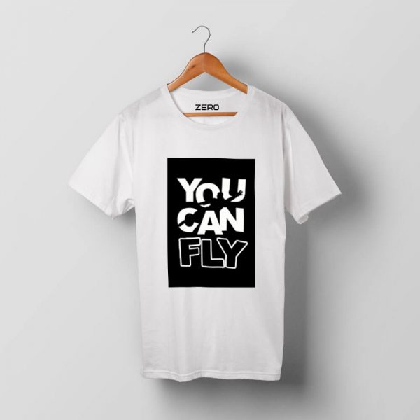 T-shirt bramkarski z nadrukiem YOU CAN FLY